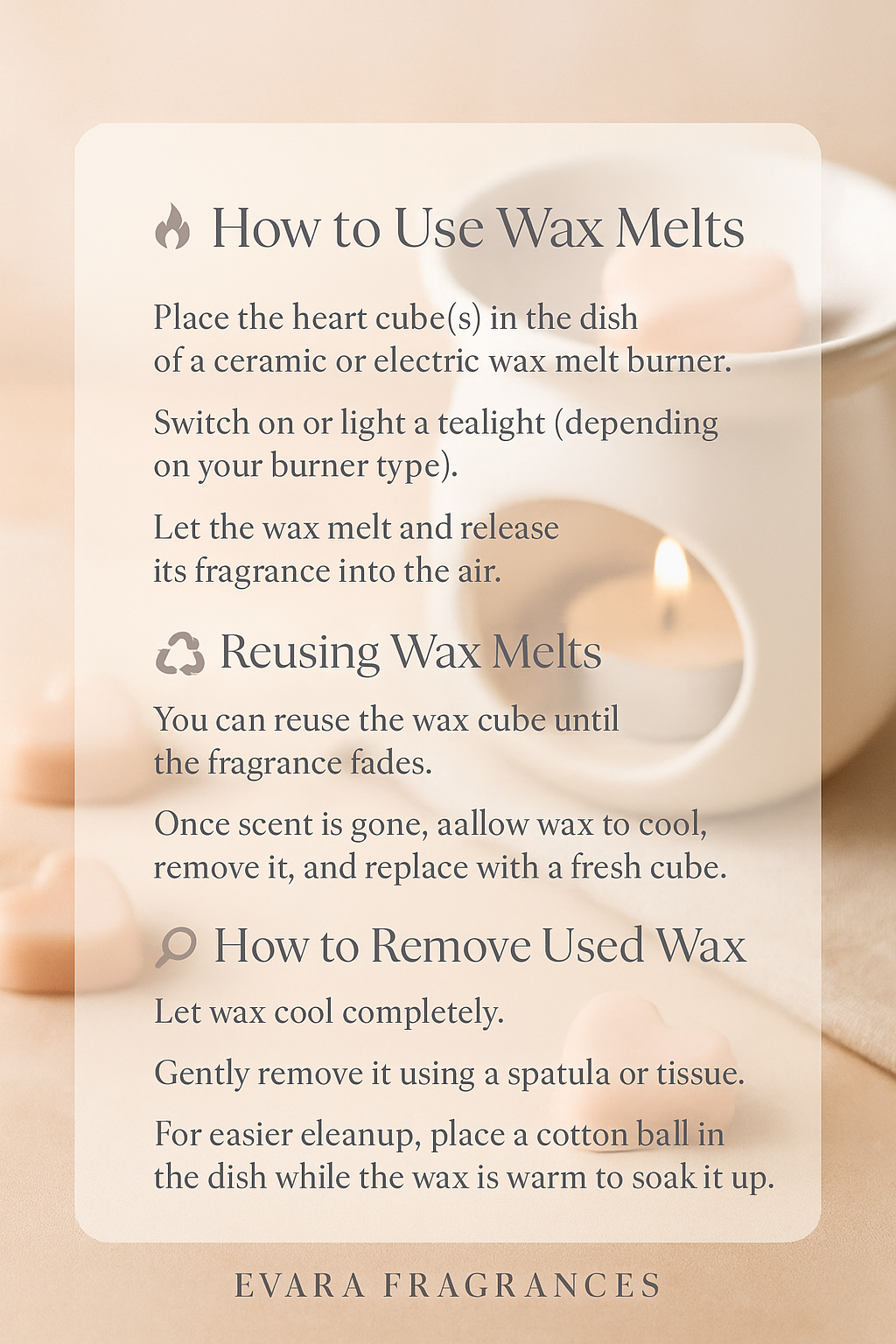 A set of burner and melts