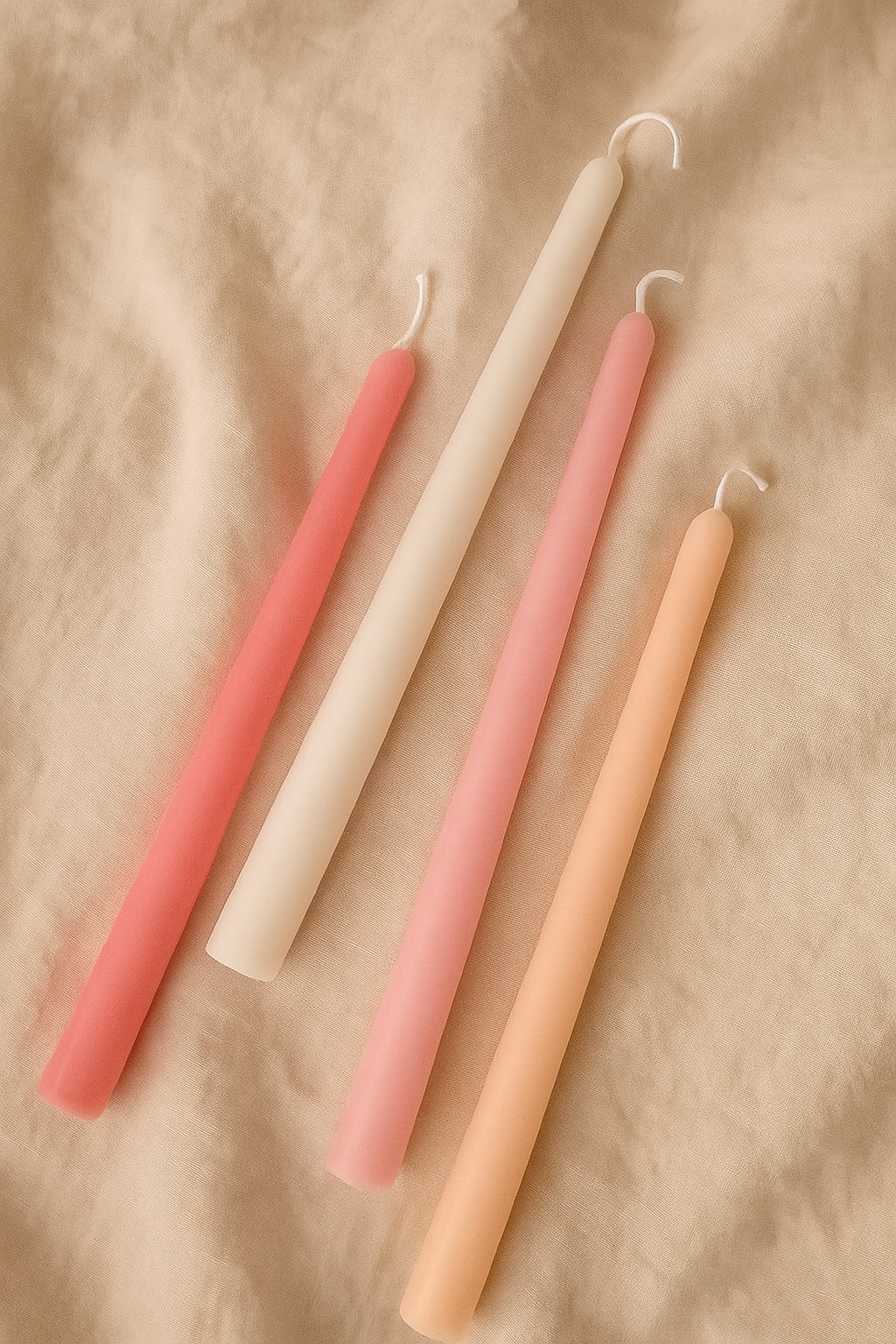Plain Tapered Candle – Set of 2