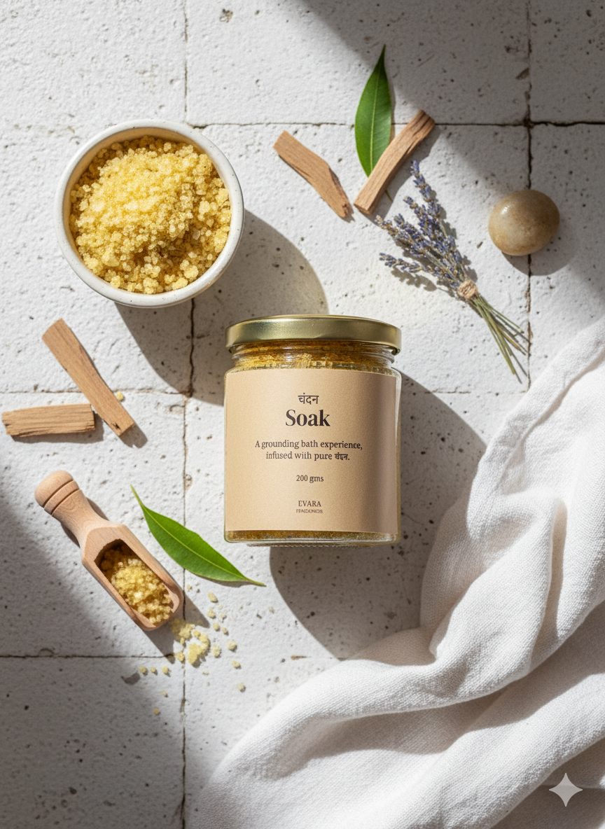चंदन Soak- Sandalwood Bath Salt.