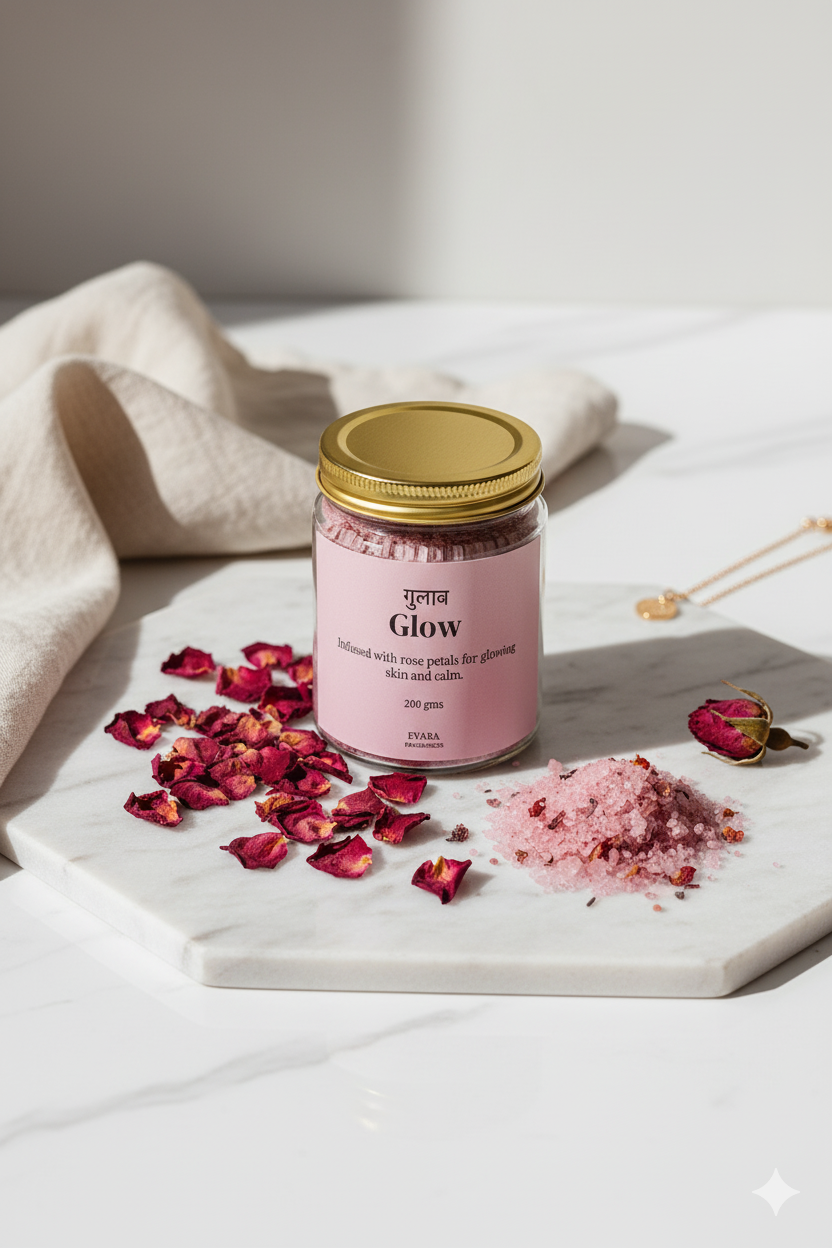 गुलाब Glow- Rose Bath Salt